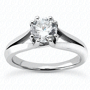 Round Center Set 8-Prong Solitaire Diamond Engagement Ring -ENS2060-A